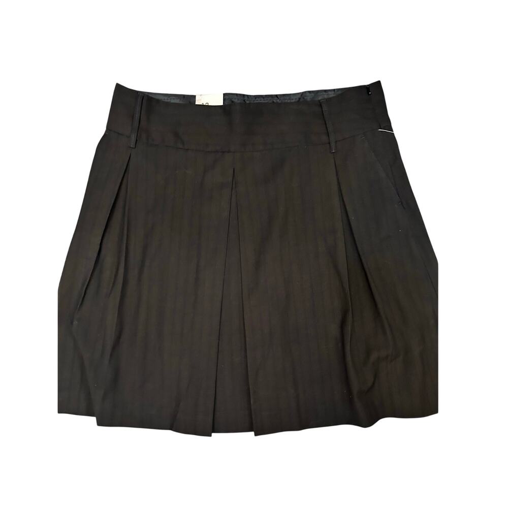 Old Navy Black Pleated Skirt Pockets Preppy Goth Professional Workwear NWT‎